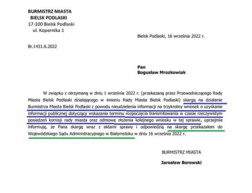 008. Burmistrz coraz częściej komunikuje się z mieszkańcami przez sąd