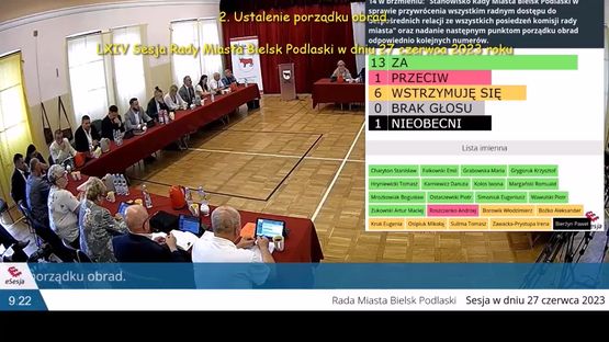 001. Zmiana porządku obrad