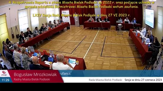 003. Raport o stanie miasta i wotum zaufania