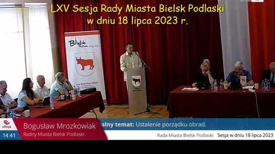 001. LXV Sesja Rady Miasta Bielsk Podlaski 18 lipca 2023 r.