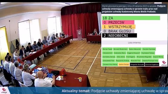 002. Część V sesji – pkt 18 (zmiana uchwały w sprawie trybu prac nad budżetem)
