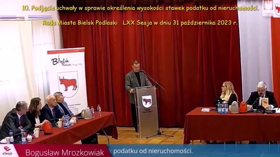 004. LXX Sesja Rady Miasta Bielsk Podlaski – nowe stawki podatków