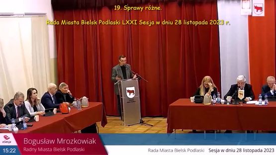 007. Sprawozdanie burmistrza i sprawy różne
