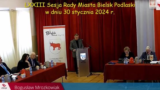 002. Nagranie z Sesji Rady Miasta Bielsk Podlaski w dniu 30 stycznia 2024 r.