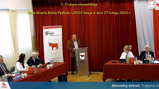 001. Trybuna Obywatelska – LXXIV Sesja Rady Miasta 27.02.2024 r.