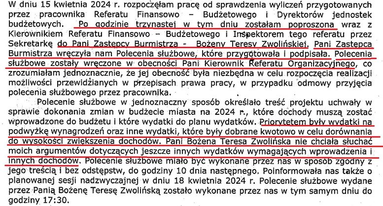 001. List otwarty skarbnika do radnych