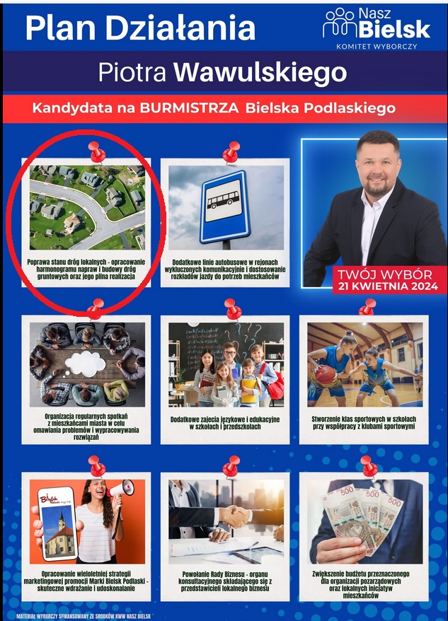 011. Rewelacja – burmistrz obiecuje budowę dróg gruntowych